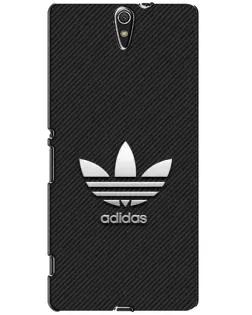 Чохол для Sony Xperia C5 Ultra (E5533, E5563, E5506, E5553) з картинкою «Adidas Карбонова текстура»