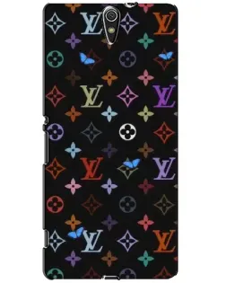 Чохол для Sony Xperia C5 Ultra (E5533, E5563, E5506, E5553) з картинкою «Кольорова монограма LV»