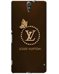 Чохол для Sony Xperia C5 Ultra (E5533, E5563, E5506, E5553) з картинкою «LV — золота печатка»