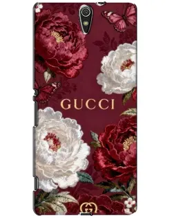 Чохол для Sony Xperia C5 Ultra (E5533, E5563, E5506, E5553) з картинкою «Gucci — бордові троянди» Чохол для Sony Xperia C5 Ultra (E5533, E5563, E5506, E5553) з картинкою «Gucci — бордові троянди»