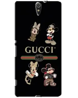 Чохол для Sony Xperia C5 Ultra (E5533, E5563, E5506, E5553) з картинкою «Gucci — герої Disney та монограма» Чохол для Sony Xperia C5 Ultra (E5533, E5563, E5506, E5553) з картинкою «Gucci — герої Disney та монограма»