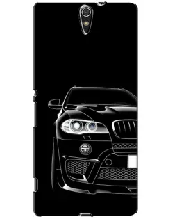 Чехол для Sony Xperia C5 Ultra (E5533, E5563, E5506, E5553) с картинкой «Темный силуэт BMW»