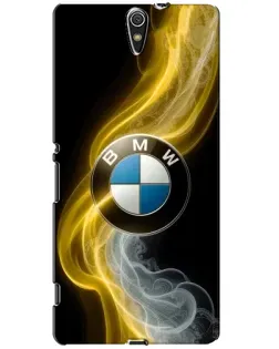 Чехол для Sony Xperia C5 Ultra (E5533, E5563, E5506, E5553) с картинкой «Золотистый дым BMW»