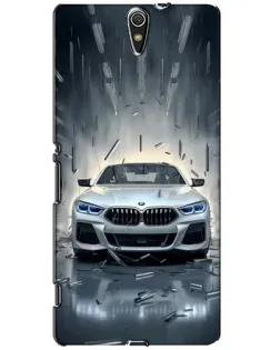 Чехол для Sony Xperia C5 Ultra (E5533, E5563, E5506, E5553) с картинкой «BMW в свете фар»