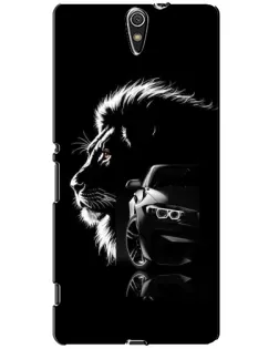 Чехол для Sony Xperia C5 Ultra (E5533, E5563, E5506, E5553) с картинкой «BMW и лев»