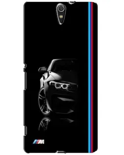 Чехол для Sony Xperia C5 Ultra (E5533, E5563, E5506, E5553) с картинкой «Силуэт BMW в темноте»