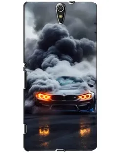 Чехол для Sony Xperia C5 Ultra (E5533, E5563, E5506, E5553) с картинкой «BMW в дыму»