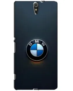 Чехол для Sony Xperia C5 Ultra (E5533, E5563, E5506, E5553) с картинкой «Логотип BMW — минимализм»