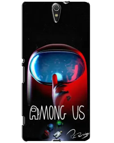 Чохол для Sony Xperia C5 Ultra (E5533, E5563, E5506, E5553) з картинкою «Червоний імпостер — макро»