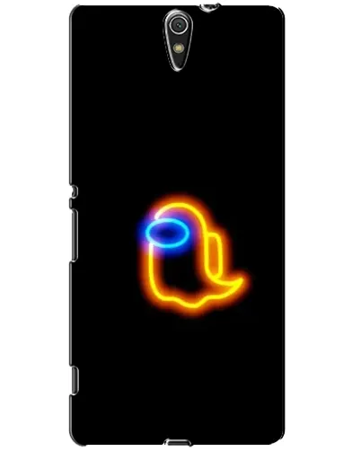 Чохол для Sony Xperia C5 Ultra (E5533, E5563, E5506, E5553) з картинкою «Among Us неонове сяйво»