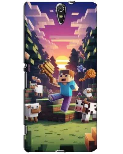 Чехол для Sony Xperia C5 Ultra (E5533, E5563, E5506, E5553) с картинкой «Стив на ферме» Чехол для Sony Xperia C5 Ultra (E5533, E5563, E5506, E5553) с картинкой «Стив на ферме»
