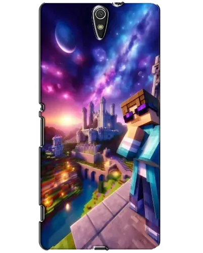 Чехол для Sony Xperia C5 Ultra (E5533, E5563, E5506, E5553) с картинкой «Стив и космос» Чехол для Sony Xperia C5 Ultra (E5533, E5563, E5506, E5553) с картинкой «Стив и космос»
