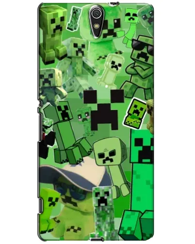 Чехол для Sony Xperia C5 Ultra (E5533, E5563, E5506, E5553) с картинкой «Криперы Minecraft» Чехол для Sony Xperia C5 Ultra (E5533, E5563, E5506, E5553) с картинкой «Криперы Minecraft»