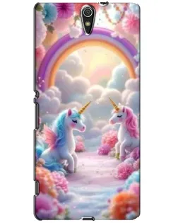 Чохол для Sony Xperia C5 Ultra (E5533, E5563, E5506, E5553) з картинкою «Веселка і єдинороги» Чохол для Sony Xperia C5 Ultra (E5533, E5563, E5506, E5553) з картинкою «Веселка і єдинороги»
