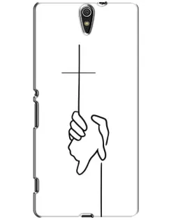Чехол для Sony Xperia C5 Ultra (E5533, E5563, E5506, E5553) с картинкой «Рука держит»