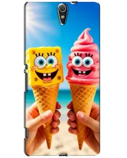 Чохол для Sony Xperia C5 Ultra (E5533, E5563, E5506, E5553) з картинкою «Спанч Боб морозиво» Чохол для Sony Xperia C5 Ultra (E5533, E5563, E5506, E5553) з картинкою «Спанч Боб морозиво»