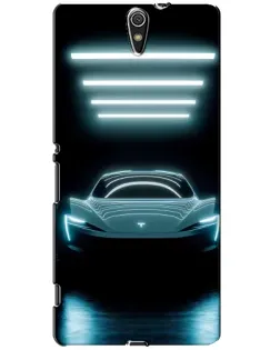 Чохол для Sony Xperia C5 Ultra (E5533, E5563, E5506, E5553) з картинкою «Tesla в неоні» Чохол для Sony Xperia C5 Ultra (E5533, E5563, E5506, E5553) з картинкою «Tesla в неоні»