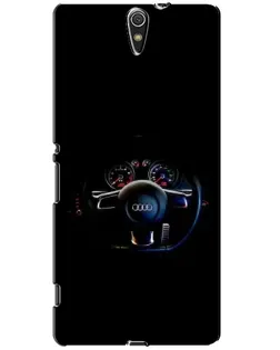 Чехол для Sony Xperia C5 Ultra (E5533, E5563, E5506, E5553) с картинкой «Салон Audi — руль»