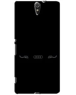 Чехол для Sony Xperia C5 Ultra (E5533, E5563, E5506, E5553) с картинкой «Audi — световой подпись»