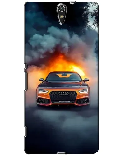 Чехол для Sony Xperia C5 Ultra (E5533, E5563, E5506, E5553) с картинкой «Audi в огненном дыму» Чехол для Sony Xperia C5 Ultra (E5533, E5563, E5506, E5553) с картинкой «Audi в огненном дыму»