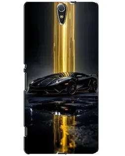 Чехол для Sony Xperia C5 Ultra (E5533, E5563, E5506, E5553) с картинкой «Ночной Lamborghini драйв»