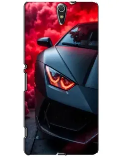 Чехол для Sony Xperia C5 Ultra (E5533, E5563, E5506, E5553) с картинкой «Lamborghini красное сияние»