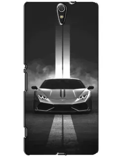 Чехол для Sony Xperia C5 Ultra (E5533, E5563, E5506, E5553) с картинкой «Lamborghini симметрия дорог»