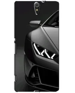 Чехол для Sony Xperia C5 Ultra (E5533, E5563, E5506, E5553) с картинкой «Lamborghini фары детализация»