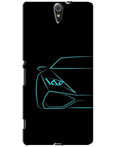 Чехол для Sony Xperia C5 Ultra (E5533, E5563, E5506, E5553) с картинкой «Голубой силуэт Lamborghini» Чехол для Sony Xperia C5 Ultra (E5533, E5563, E5506, E5553) с картинкой «Голубой силуэт Lamborghini»