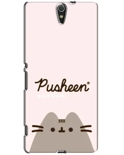 Чехол для Sony Xperia C5 Ultra (E5533, E5563, E5506, E5553) с картинкой «Pusheen логотип» Чехол для Sony Xperia C5 Ultra (E5533, E5563, E5506, E5553) с картинкой «Pusheen логотип»