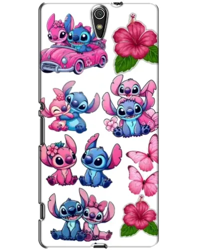 Чехол для Sony Xperia C5 Ultra (E5533, E5563, E5506, E5553) с картинкой «Стикеры Stitch и Angel» Чехол для Sony Xperia C5 Ultra (E5533, E5563, E5506, E5553) с картинкой «Стикеры Stitch и Angel»