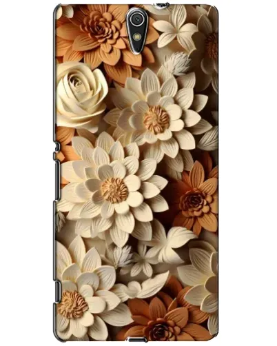 Чохол для Sony Xperia C5 Ultra (E5533, E5563, E5506, E5553) з картинкою «Бежевий флористичний декор» Чохол для Sony Xperia C5 Ultra (E5533, E5563, E5506, E5553) з картинкою «Бежевий флористичний декор»