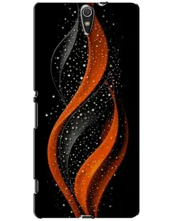Чехол для Sony Xperia C5 Ultra (E5533, E5563, E5506, E5553) с картинкой «Огненная звездная волна»