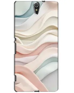 Чехол для Sony Xperia C5 Ultra (E5533, E5563, E5506, E5553) с картинкой «Пастельные нежные волны»