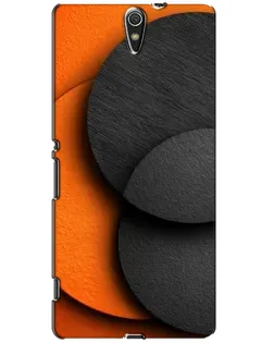 Чехол для Sony Xperia C5 Ultra (E5533, E5563, E5506, E5553) с картинкой «Геометрия оранжевых кругов»