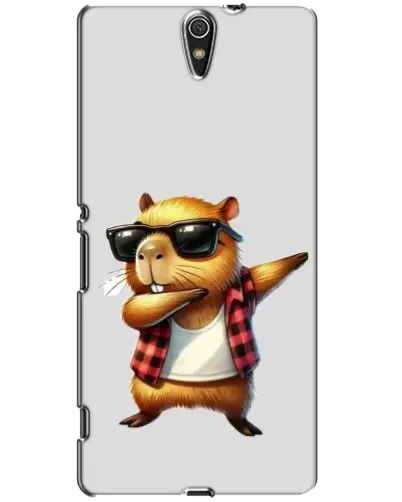 Чехол для Sony Xperia C5 Ultra (E5533, E5563, E5506, E5553) с картинкой «Капибара рэпер даб»