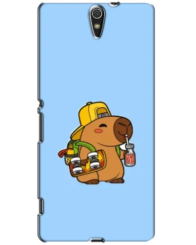 Чехол для Sony Xperia C5 Ultra (E5533, E5563, E5506, E5553) с картинкой «Капибара на скейте»
