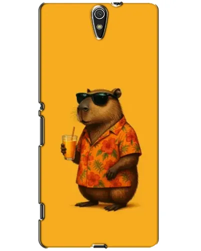 Чехол для Sony Xperia C5 Ultra (E5533, E5563, E5506, E5553) с картинкой «Капибара на отдыхе»