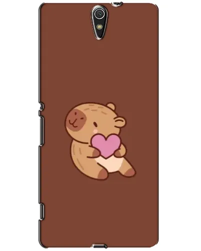Чехол для Sony Xperia C5 Ultra (E5533, E5563, E5506, E5553) с картинкой «Капибара с сердцем»