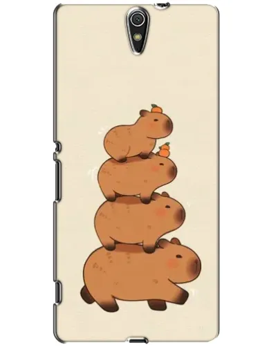 Чехол для Sony Xperia C5 Ultra (E5533, E5563, E5506, E5553) с картинкой «Башня из капибар»
