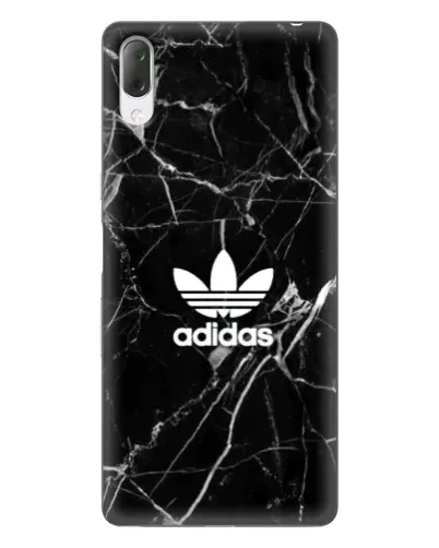 Чехол для Sony Xperia L3 с картинкой «Белый мрамор Adidas»