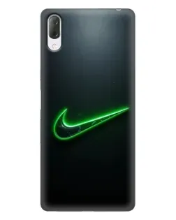 Чохол для Sony Xperia L3 з картинкою «Неоновий контур Nike»
