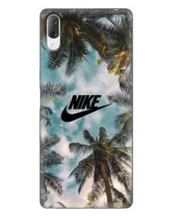 Чехол для Sony Xperia L3 с картинкой «Тропический принт Nike»