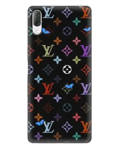 Чехол для Sony Xperia L3 с картинкой «Цветная монограмма LV»