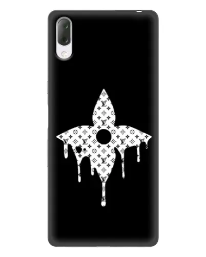 Чехол для Sony Xperia L3 с картинкой «Цветочная монограмма»