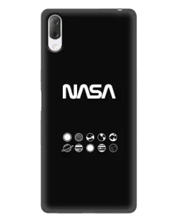 Чехол для Sony Xperia L3 с картинкой «NASA — технический принт» Чехол для Sony Xperia L3 с картинкой «NASA — технический принт»
