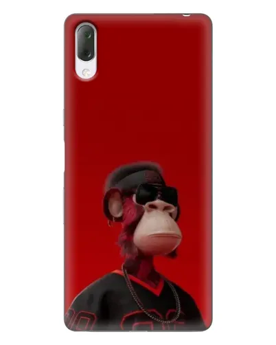 Чехол для Sony Xperia L3 с картинкой «Bored Ape в красном» Чехол для Sony Xperia L3 с картинкой «Bored Ape в красном»