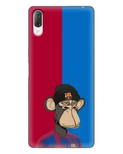 Чехол для Sony Xperia L3 с картинкой «Bored Ape — фанат Барсы» Чехол для Sony Xperia L3 с картинкой «Bored Ape — фанат Барсы»