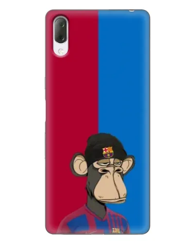 Чехол для Sony Xperia L3 с картинкой «Bored Ape — фанат Барсы» Чехол для Sony Xperia L3 с картинкой «Bored Ape — фанат Барсы»