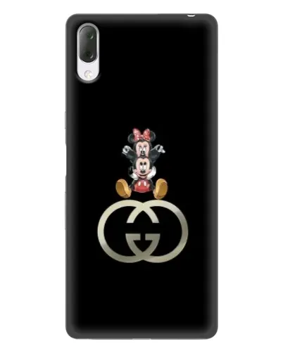 Чехол для Sony Xperia L3 с картинкой «Минни Маус на лого»